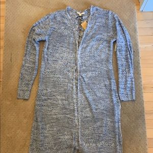 Blue Long Cardigan